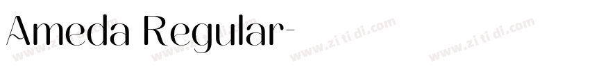 Ameda Regular字体转换